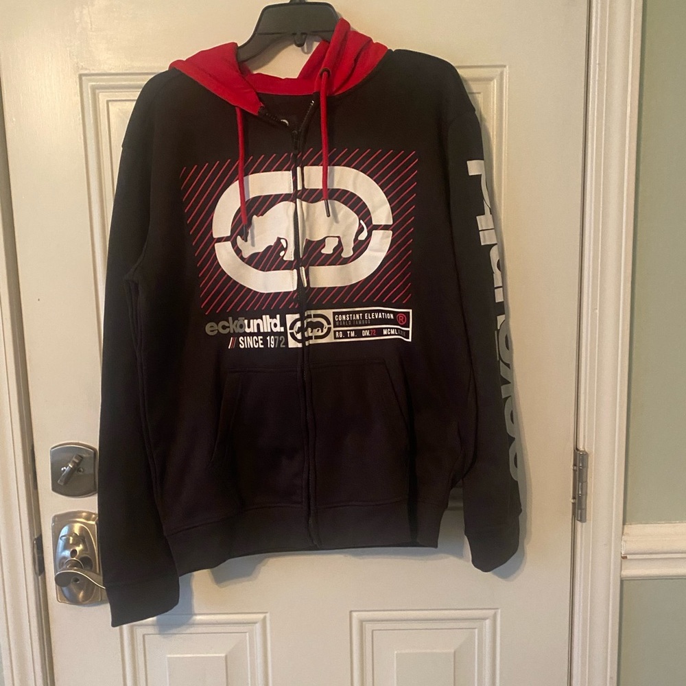 Ecko unltd hooded jacket womens size Medium nwt